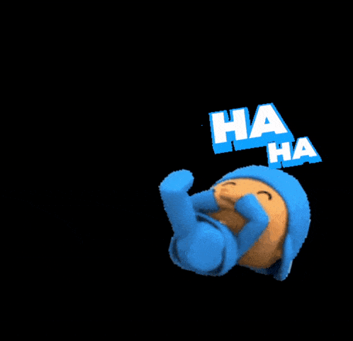 a sticker of a cartoon character with the word haja on it