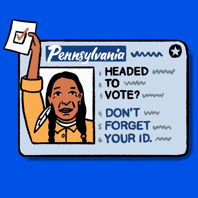 a pennsylvania driver 's license with a picture of a native american