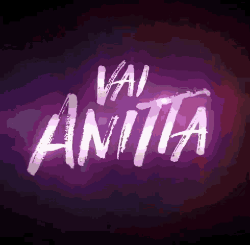 a purple background with the word vai anita on it