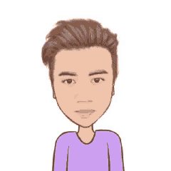 a cartoon of a man covering his face with his hand .