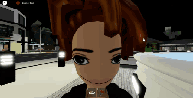 a screenshot of a video game with a creator cam on the bottom right