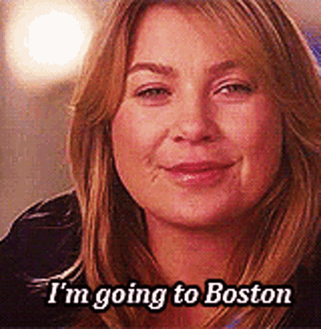 Greys Anatomy Meredith Grey GIF - Greys Anatomy Meredith Grey Im Going To Boston GIFs