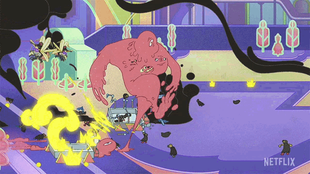 a cartoon with netflix written on the bottom