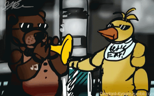 Chica Party Hard GIF - Chica Party Hard Go To Sleep GIFs