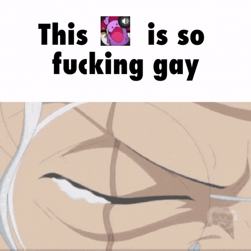 a close up of a person 's face with the words this is so fucking gay above it