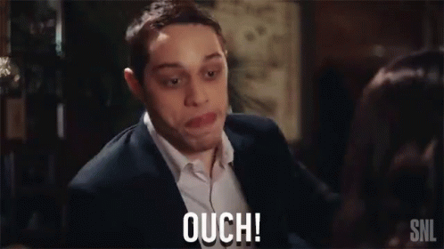 Ouch Hurt GIF - Ouch Hurt Pete Davidson GIFs