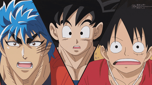 Goku Luffy GIF - Goku Luffy Toriko GIFs