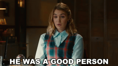 He Was A Good Person Sophie Nelisse GIF - He Was A Good Person Sophie Nelisse Caroline GIFs