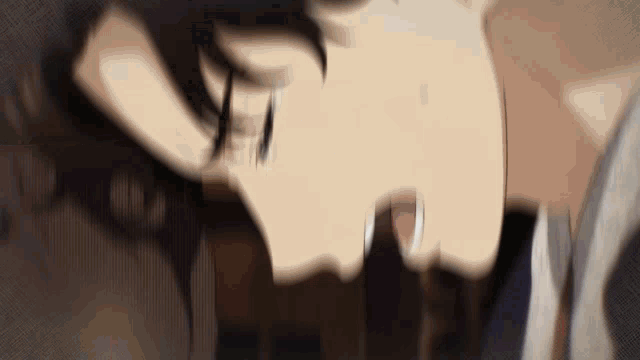 a close up of a person 's face with their eyes closed