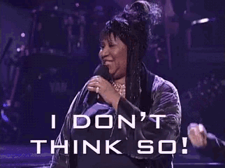 Aretha Franklin I Dont Think So GIF