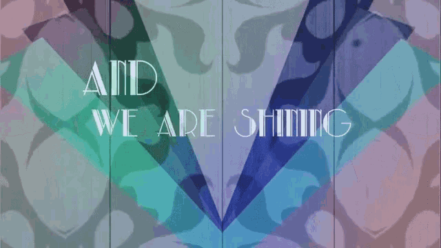 and we will never be afraid again written on a colorful background