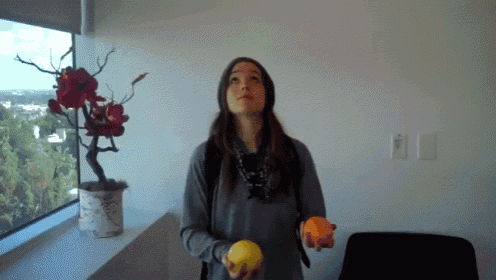 Our Celebrities' Powers Are Growing GIF - Juggle Ellen Page Skill GIFs