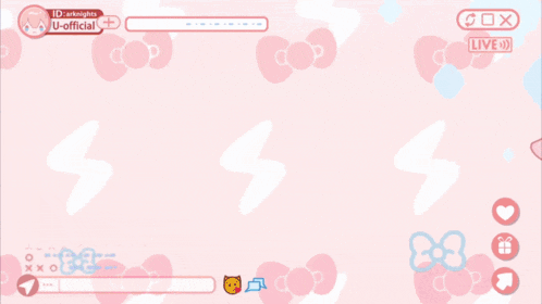 a cartoon of a girl and a bunny with the words u-official on the top left