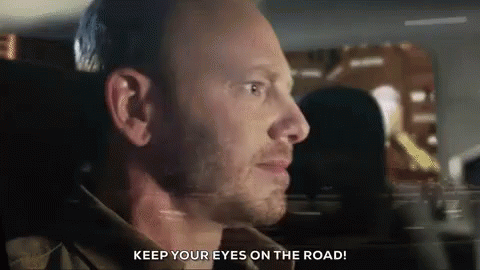 Keep Em Forward GIF - Eyes On The Road Panicked Backseat Driving GIFs
