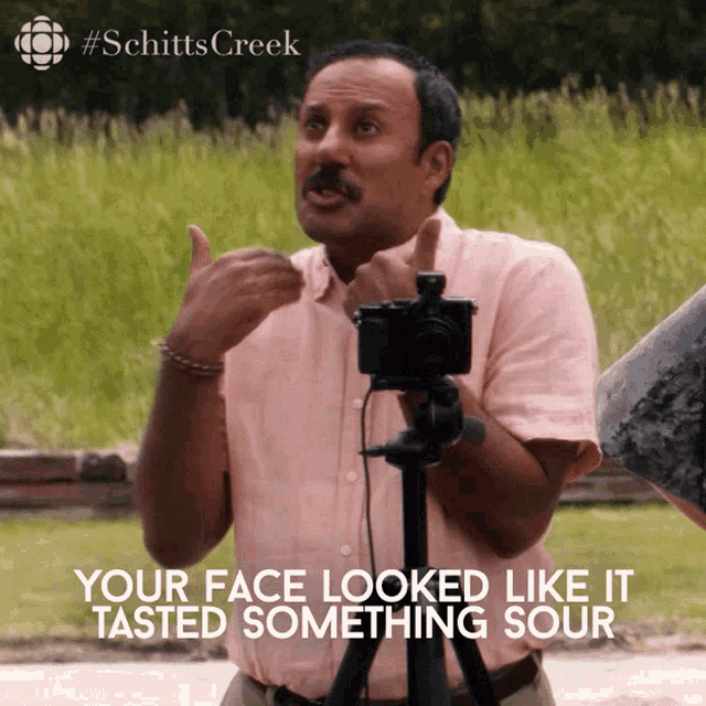 Your Face Looked Like It Tasted Something Sour Ray GIF - Your Face Looked Like It Tasted Something Sour Ray Schitts Creek GIFs