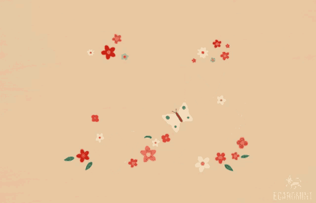 a birthday card with flowers and butterflies and the words happy birthday
