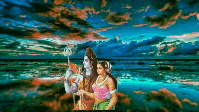 Lord Shiva Changing Color GIF - Lord Shiva Changing Color Water GIFs