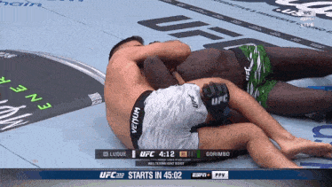 a ufc fight between luque and gorimbo starts in 4:52