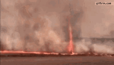 a gif of a tornado is being displayed on a website called gifbin.com
