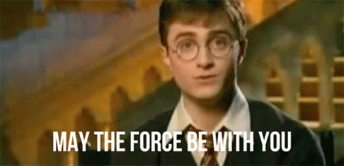 Harry Potter May The Force Be With You GIF - Harry Potter May The Force Be With You Daniel Radcliffe GIFs