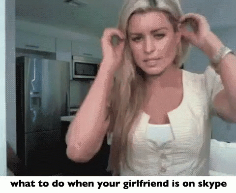 What To Do When Your Girlfriend Is On Skype GIF - Girlfriend Weird T Rex GIFs