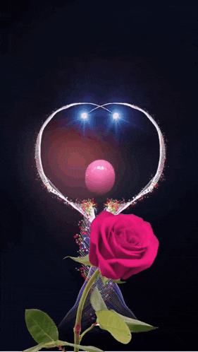 a picture of a rose and a heart with the words i love you