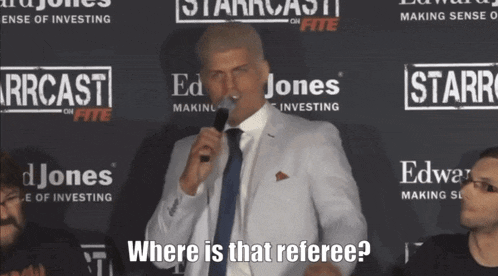 Cody Rhodes F On Me GIF - Cody Rhodes F On Me Referee GIFs