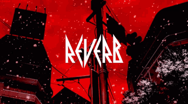 a red background with the word reveal in white on it