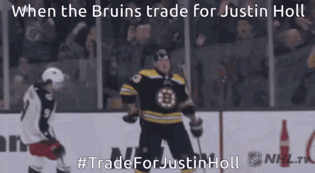 Bruins Holla GIF - Bruins Holla Justin Holl GIFs