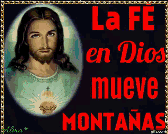 La Fe En Dios Mueve Montanas Jesus GIF - La Fe En Dios Mueve Montanas Jesus Sparkle GIFs