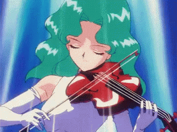 Moon Neptune GIF - Moon Neptune Violin GIFs