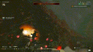 a screenshot of a video game shows a rocket flying through the air