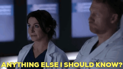 Greys Anatomy Amelia Shepherd GIF - Greys Anatomy Amelia Shepherd Anything Else I Should Know GIFs