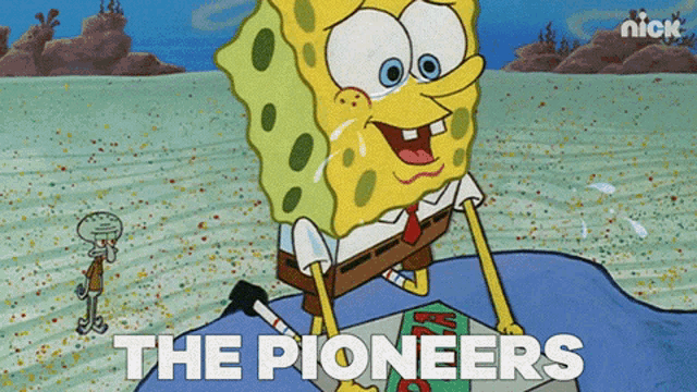 The Pioneers Used To Ride These Babies For Miles Spongebob GIF
