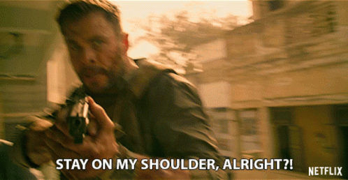 Stay On My Shoulder Alright GIF - Stay On My Shoulder Alright Follow Me GIFs