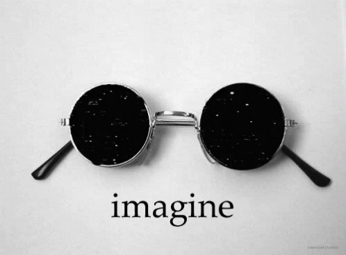 Imagine Lennon Glasses GIF