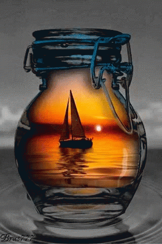 Sailing Sunset GIF