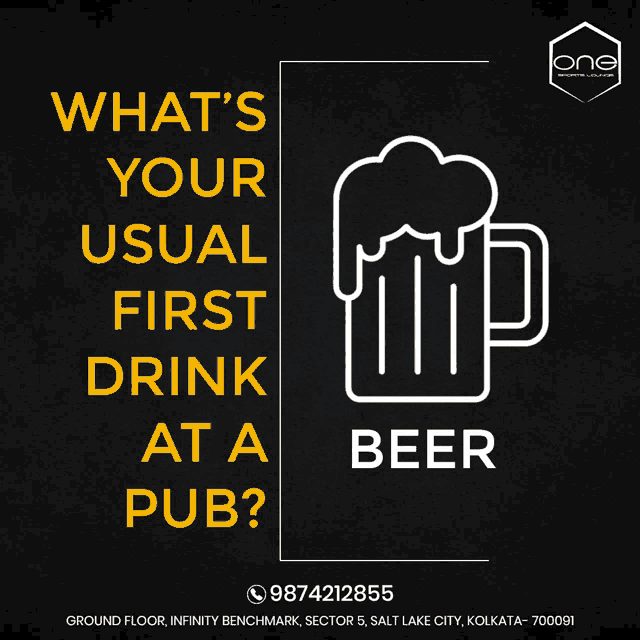 One Sports Lounge Usual First Drink GIF