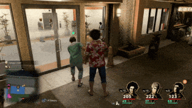a screenshot of a video game showing a man with the number 205