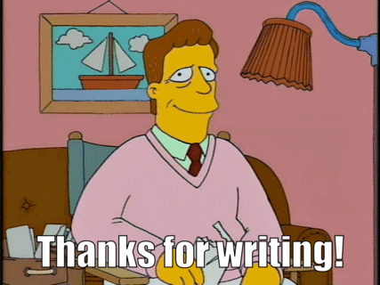 The Simpsons Troy Mcclure GIF - The Simpsons Troy Mcclure Thanks For Writing GIFs