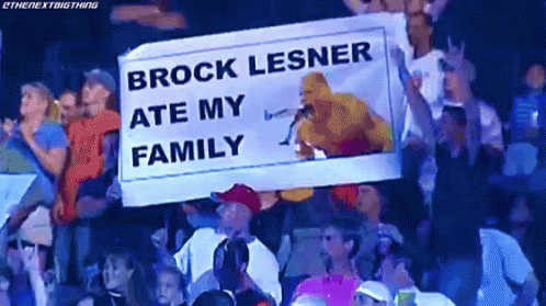 Brock Lesnar Ate GIF - Brock Lesnar Ate Family GIFs