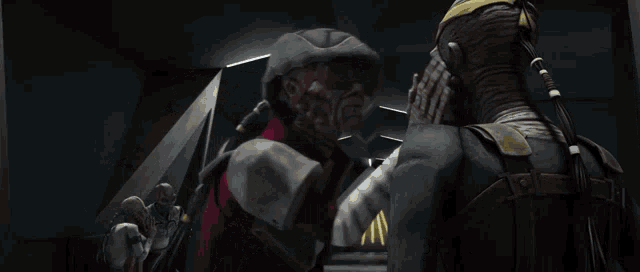 a screenshot of a video game with the words just see to it that
