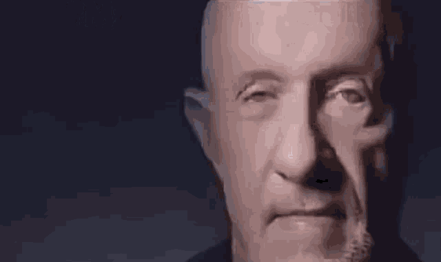 a close up of a man 's face with the words walter put your dick written above it .