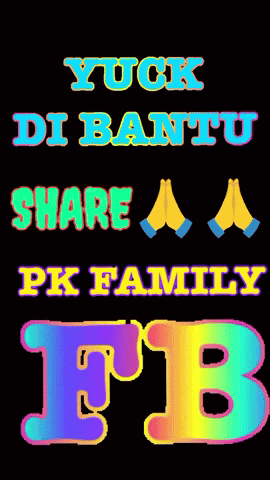 a poster that says yuck di bantu share a pk family