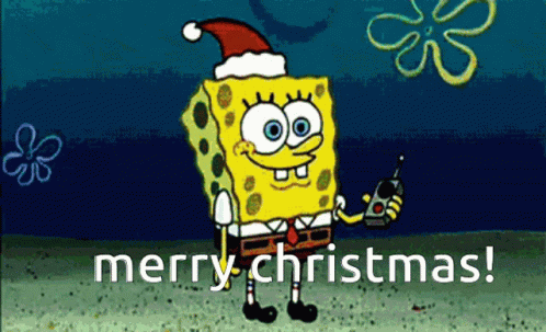 Merry Christmas Spongebob Christmas GIF - Merry Christmas Spongebob Christmas Welcome Santa GIFs