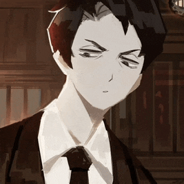 a drawing of a man in a suit and tie with a serious look on his face