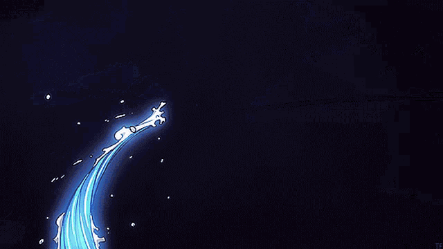 a cartoon drawing of a wave with a black background