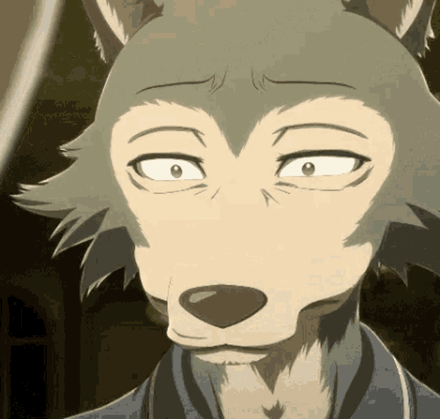 a close up of a cartoon character 's face with a sad look on his face