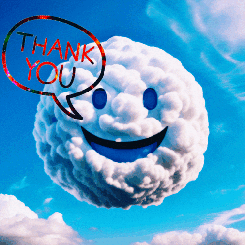 Clouds Thank You GIF - Clouds Thank You Smiley Face GIFs