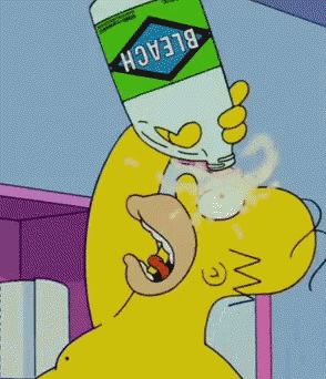 Homersimpson Bleach GIF - Homersimpson Bleach Simpsons GIFs